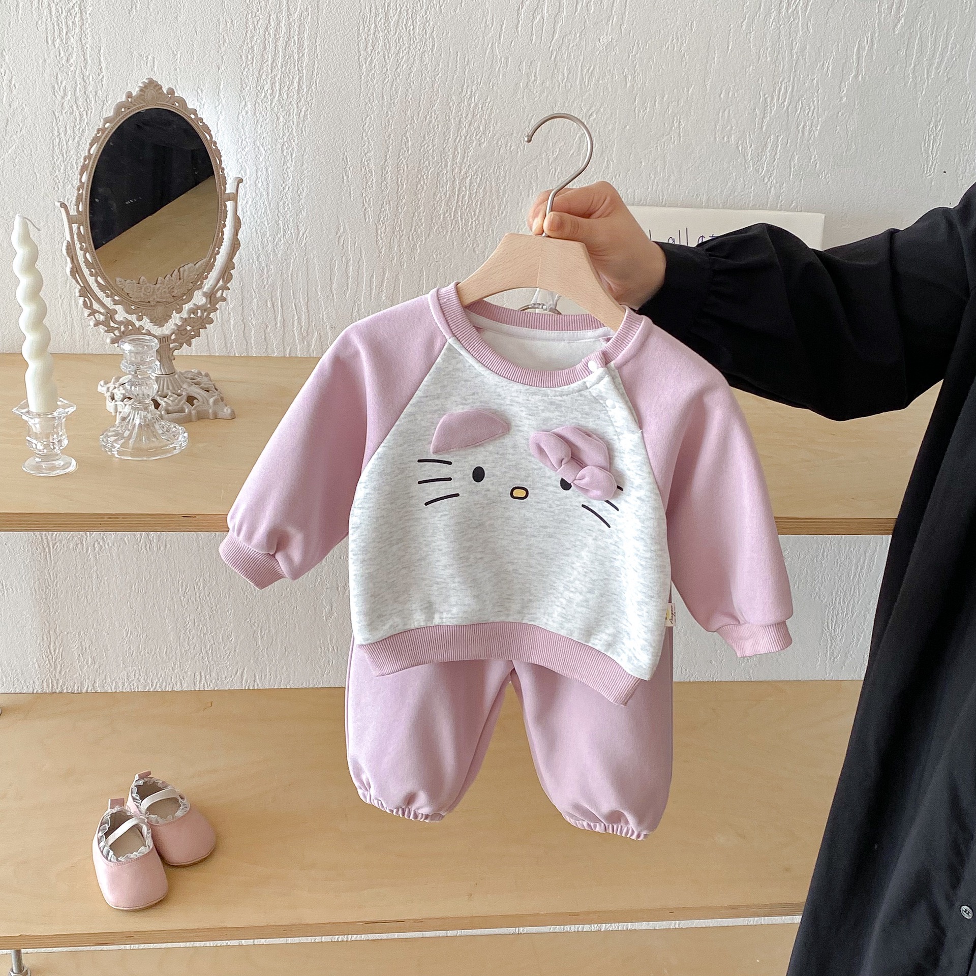 Kitty長袖休閒套裝