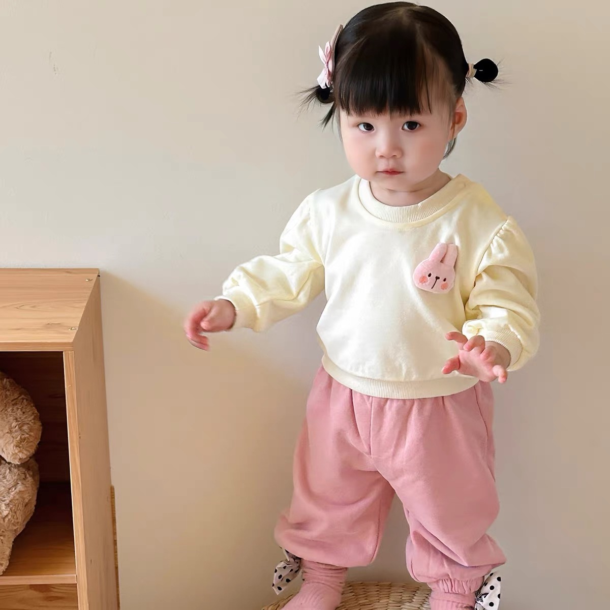 立體兔子上衣+長褲套裝